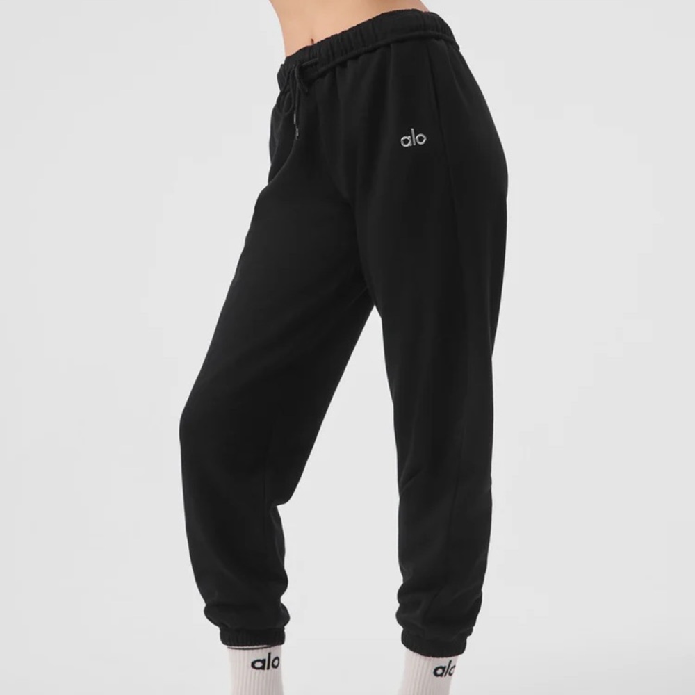 ALO Yoga Black Accolade Sweatpants NEW Size L NWT